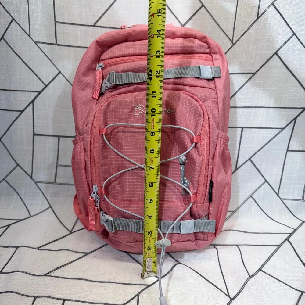 Mountaintop Backpack Kids Pink Giraffe Ripstop Outdoor School Bag